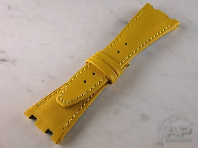 100% Waterproof SCUTA20 Yellow Strap For Audemars Piguet Royal Oak Offshore