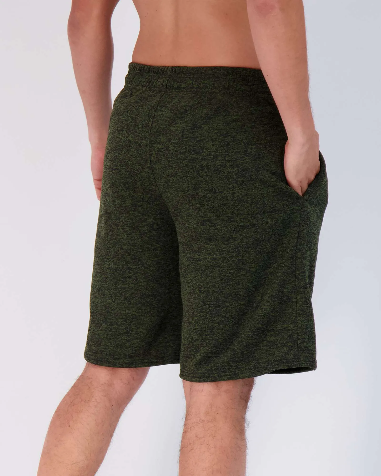 3 Pack: Mens 9 Fleece Casual Lounge Shorts