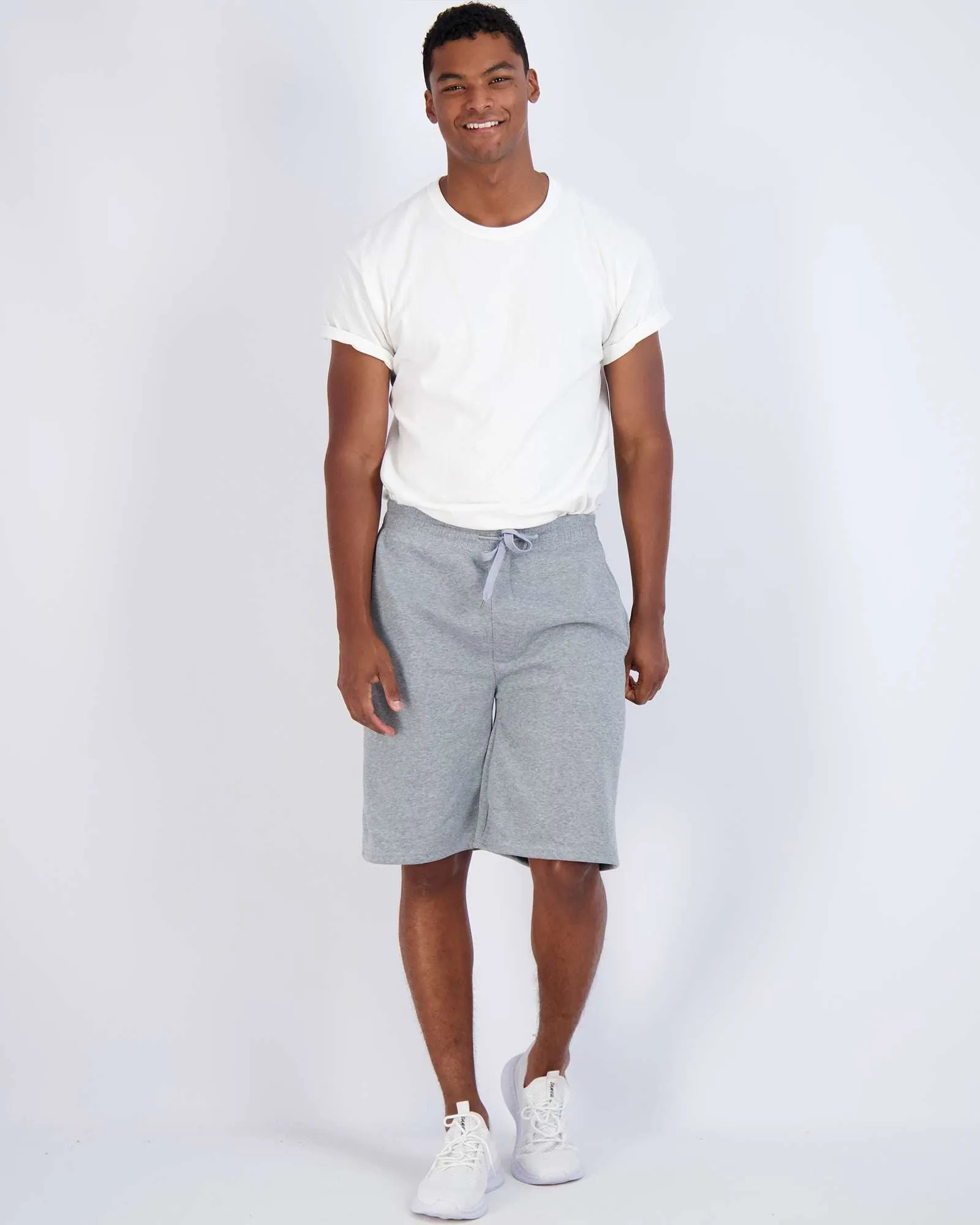 3 Pack: Mens 9 Fleece Casual Lounge Shorts