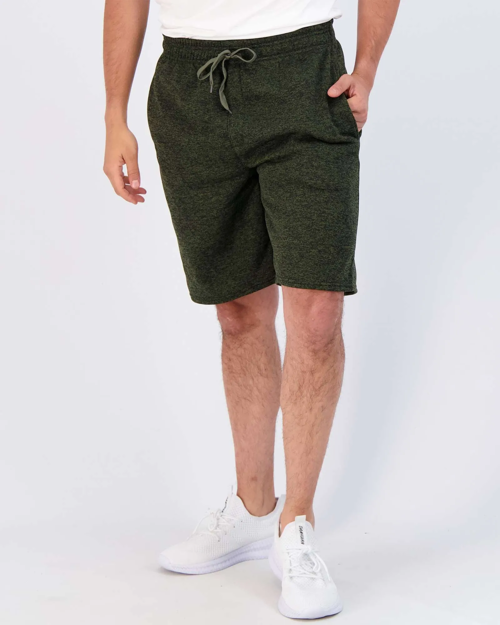 3 Pack: Mens 9 Fleece Casual Lounge Shorts