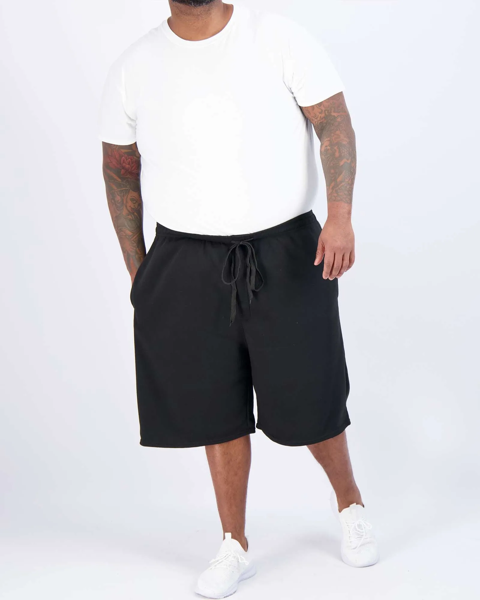 3 Pack: Mens 9 Fleece Casual Lounge Shorts