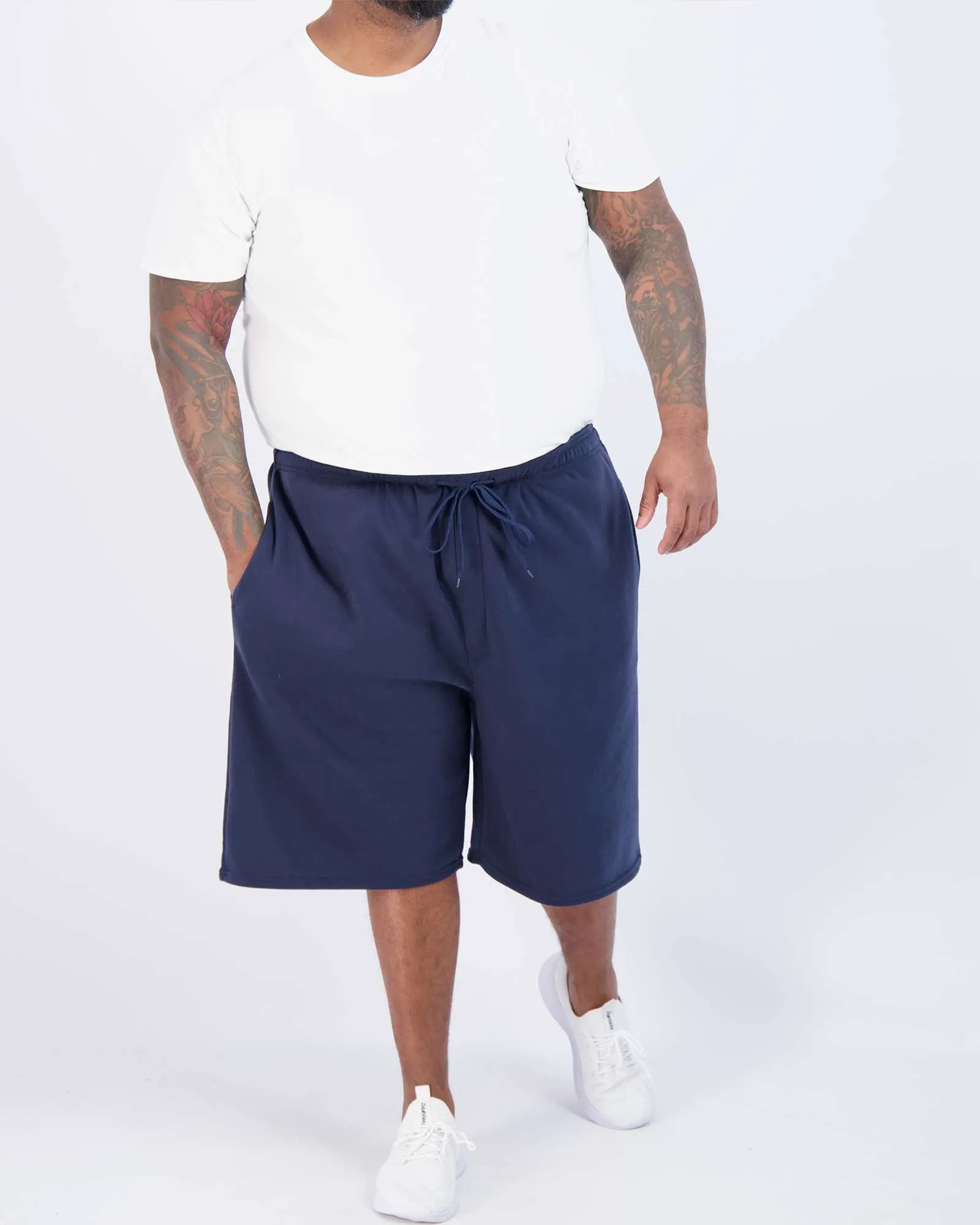 3 Pack: Mens 9 Fleece Casual Lounge Shorts