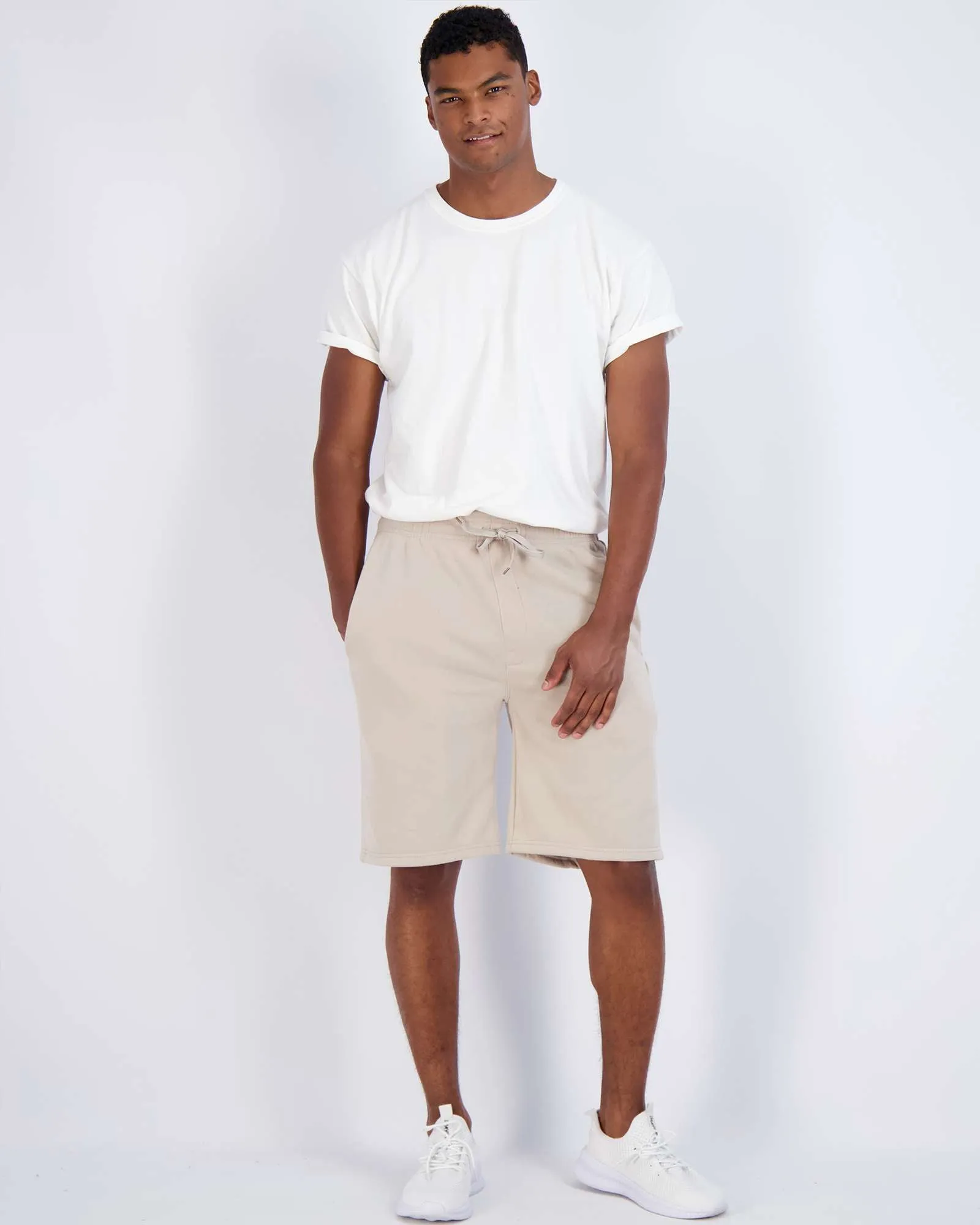 3 Pack: Mens 9 Fleece Casual Lounge Shorts