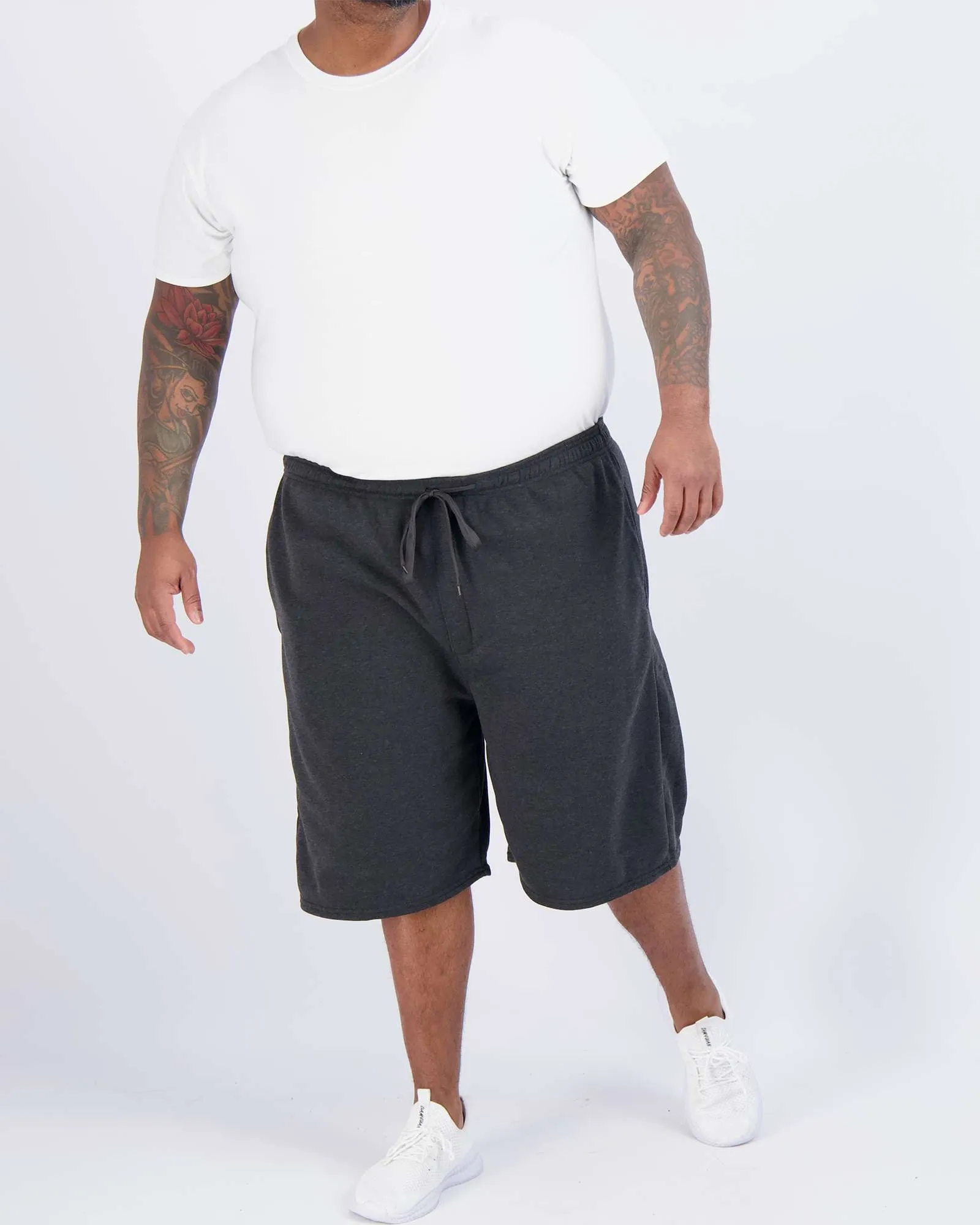 3 Pack: Mens 9 Fleece Casual Lounge Shorts