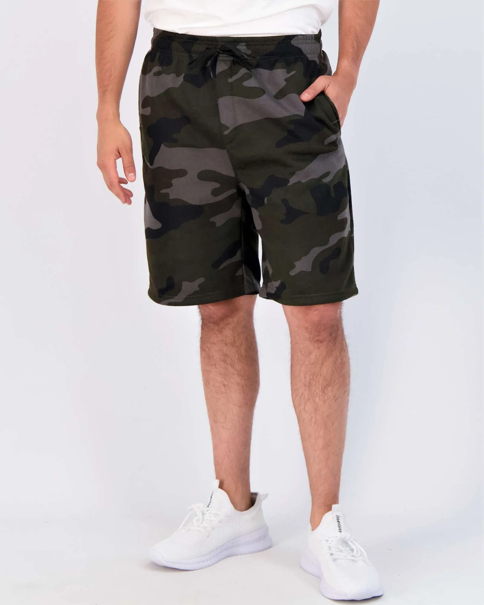 3 Pack: Mens 9 Fleece Casual Lounge Shorts