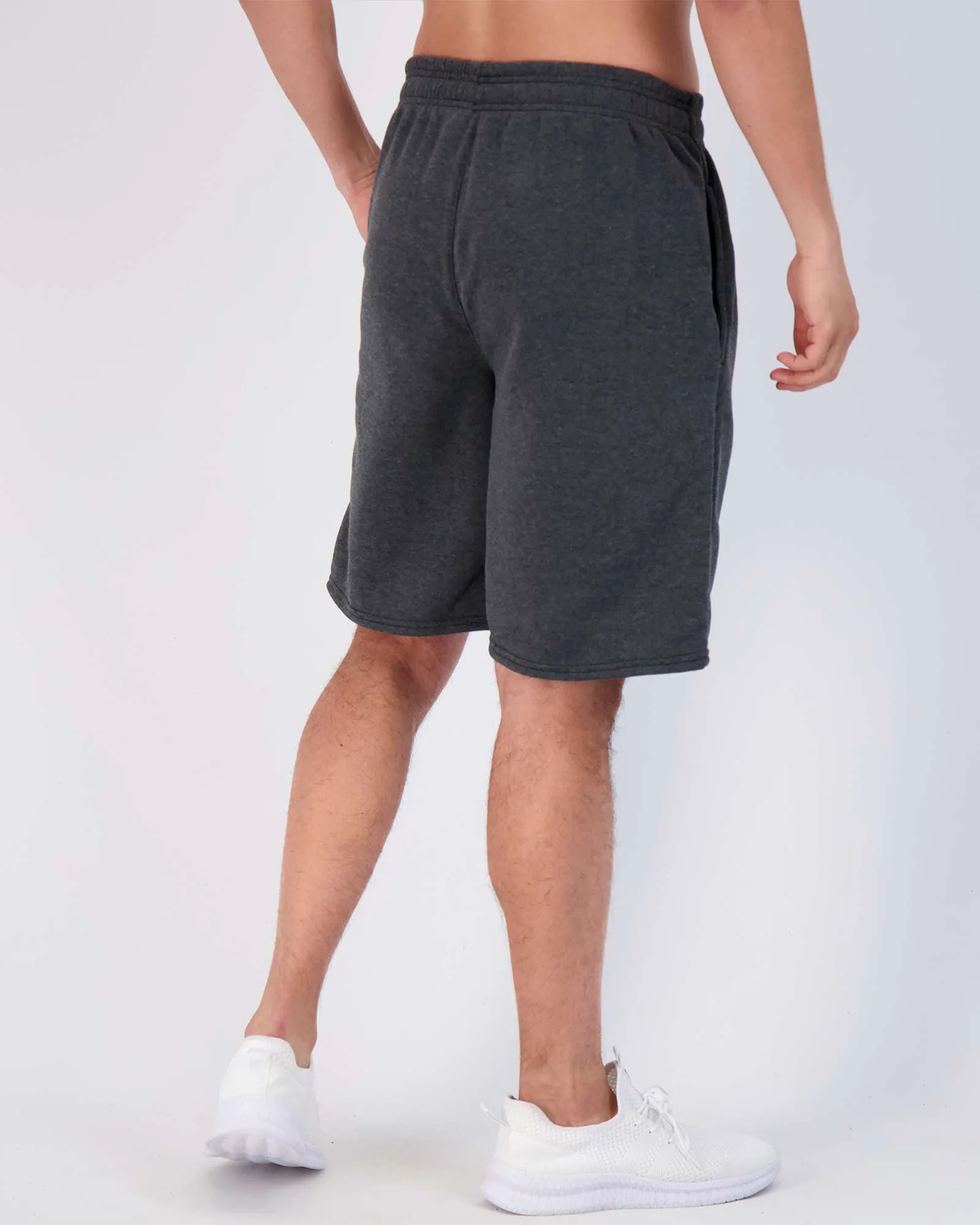 3 Pack: Mens 9 Fleece Casual Lounge Shorts