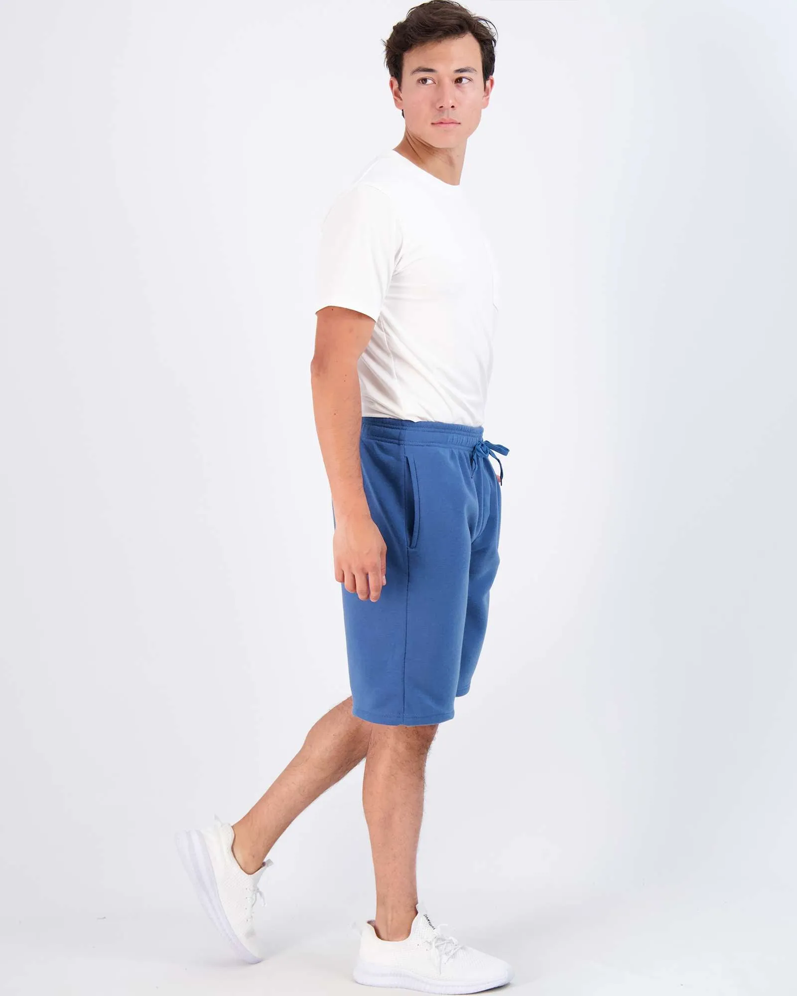 3 Pack: Mens 9 Fleece Casual Lounge Shorts