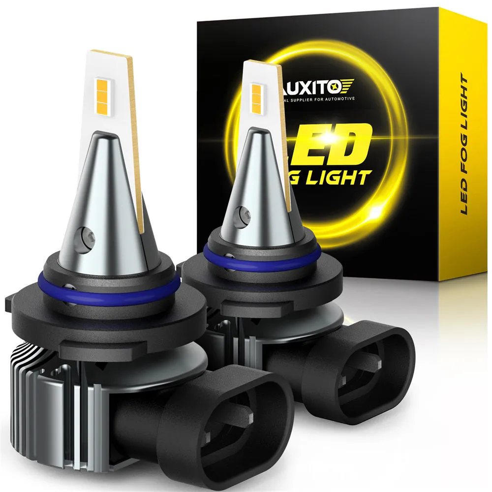 9006/HB4 LED Fog Light Bulbs 3000K Amber Yellow CSP Chips 30W 6000 Lumen Per Pair