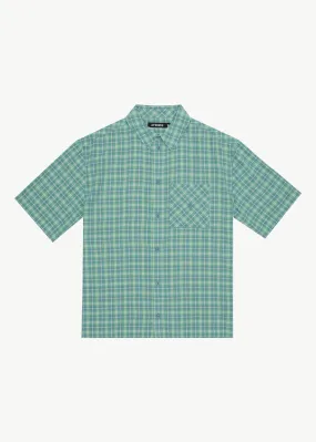 AFENDS Mens Creator - Short Sleeve Shirt - Pine