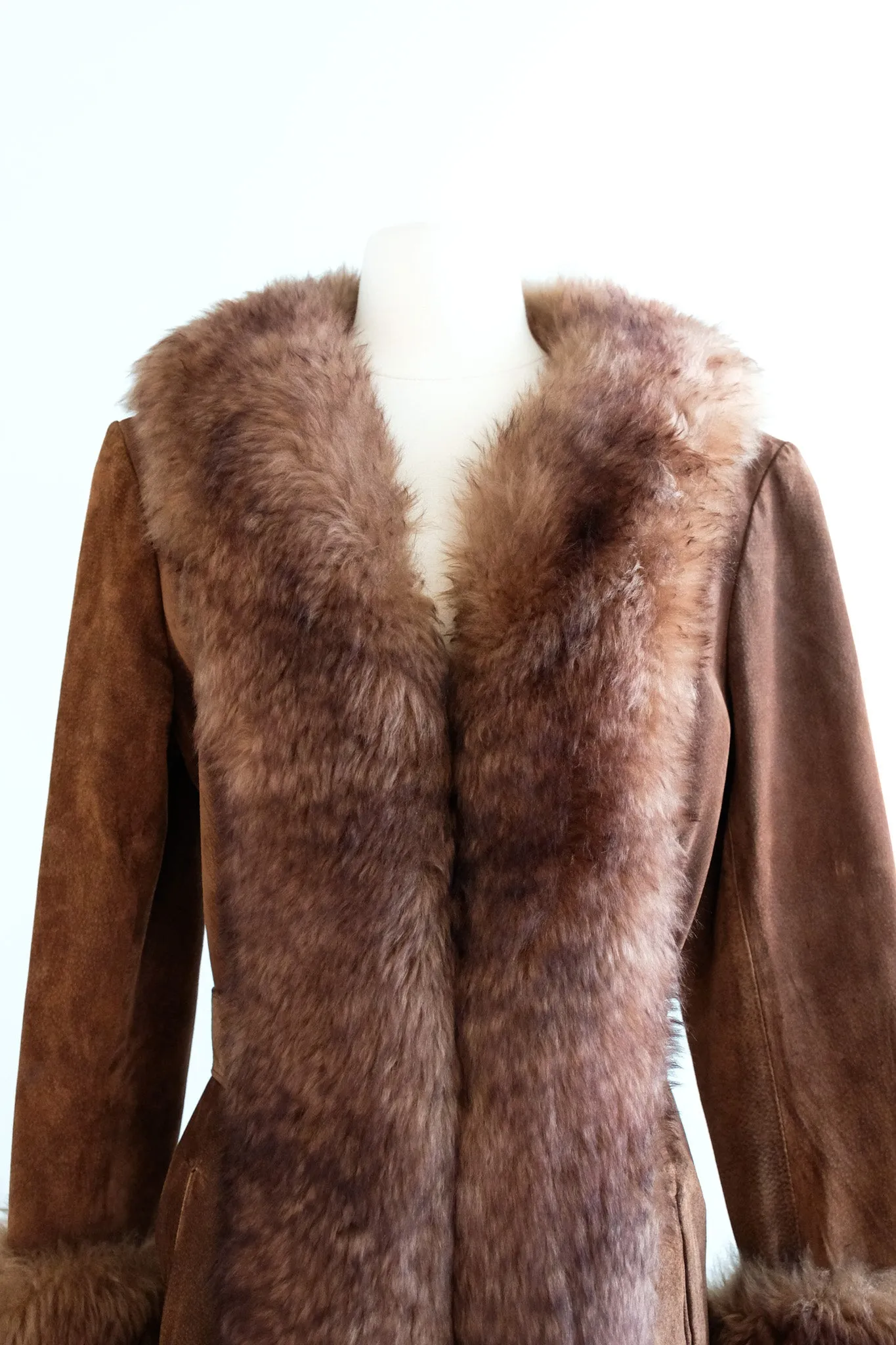 Amazing 1970's Chocolate Penny Lane Coat / Sz M