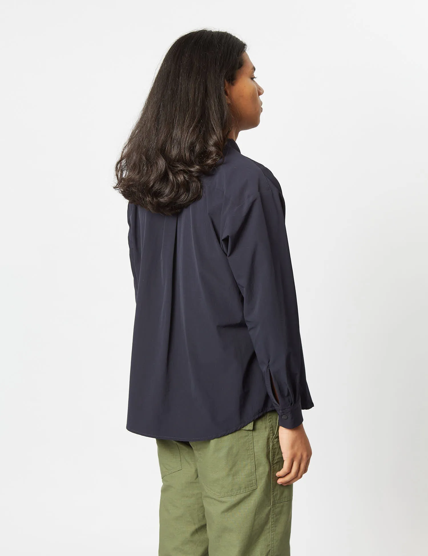 And Wander Lightweight Cloth Shirt - Navy Blue