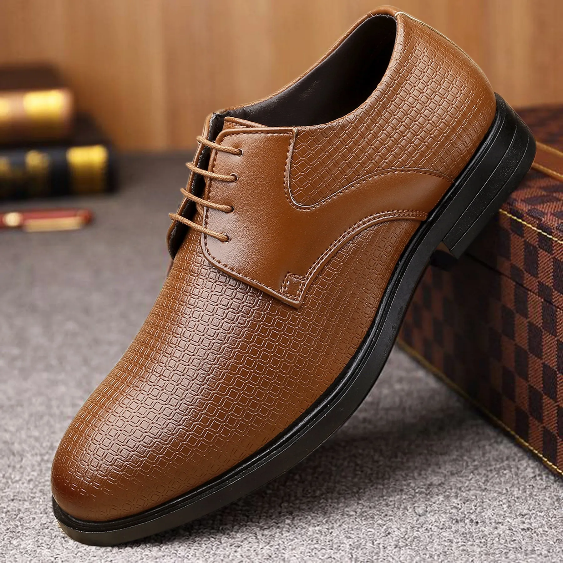 Bacca Bucci OSLO Formal Shoes with Superior Comfort | All Day Wear Office Or Party Lace-up Shoes