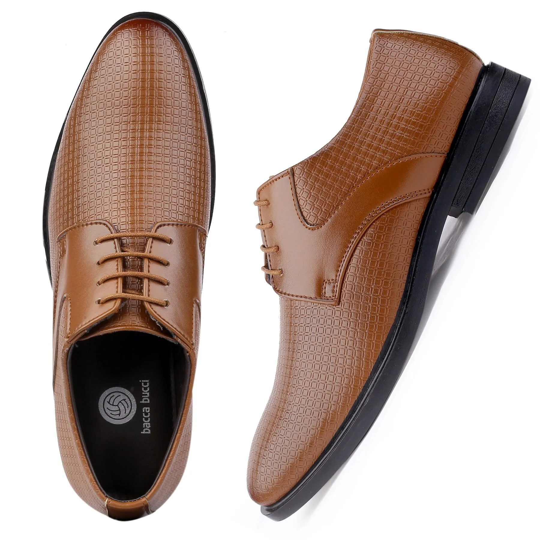 Bacca Bucci OSLO Formal Shoes with Superior Comfort | All Day Wear Office Or Party Lace-up Shoes