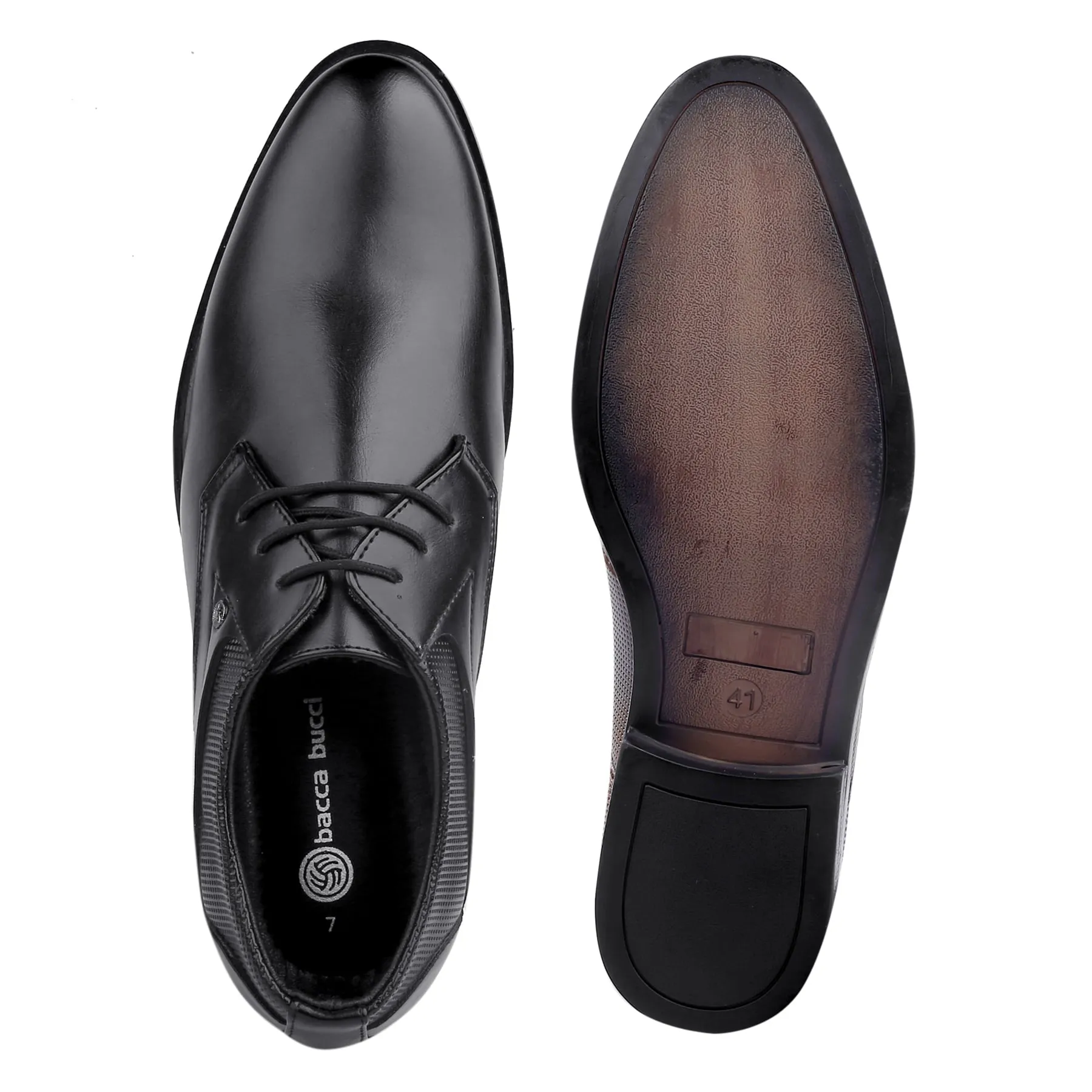 Bacca Bucci RICHMOND Formal Shoes with Superior Comfort | All Day Wear Office Or Party Lace-up Shoes