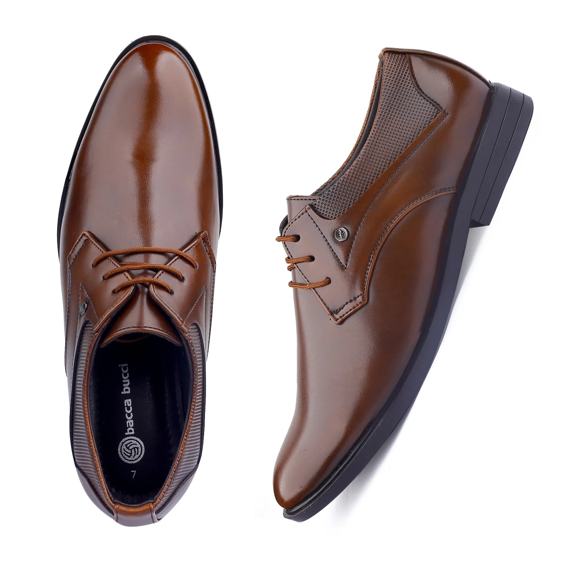 Bacca Bucci RICHMOND Formal Shoes with Superior Comfort | All Day Wear Office Or Party Lace-up Shoes