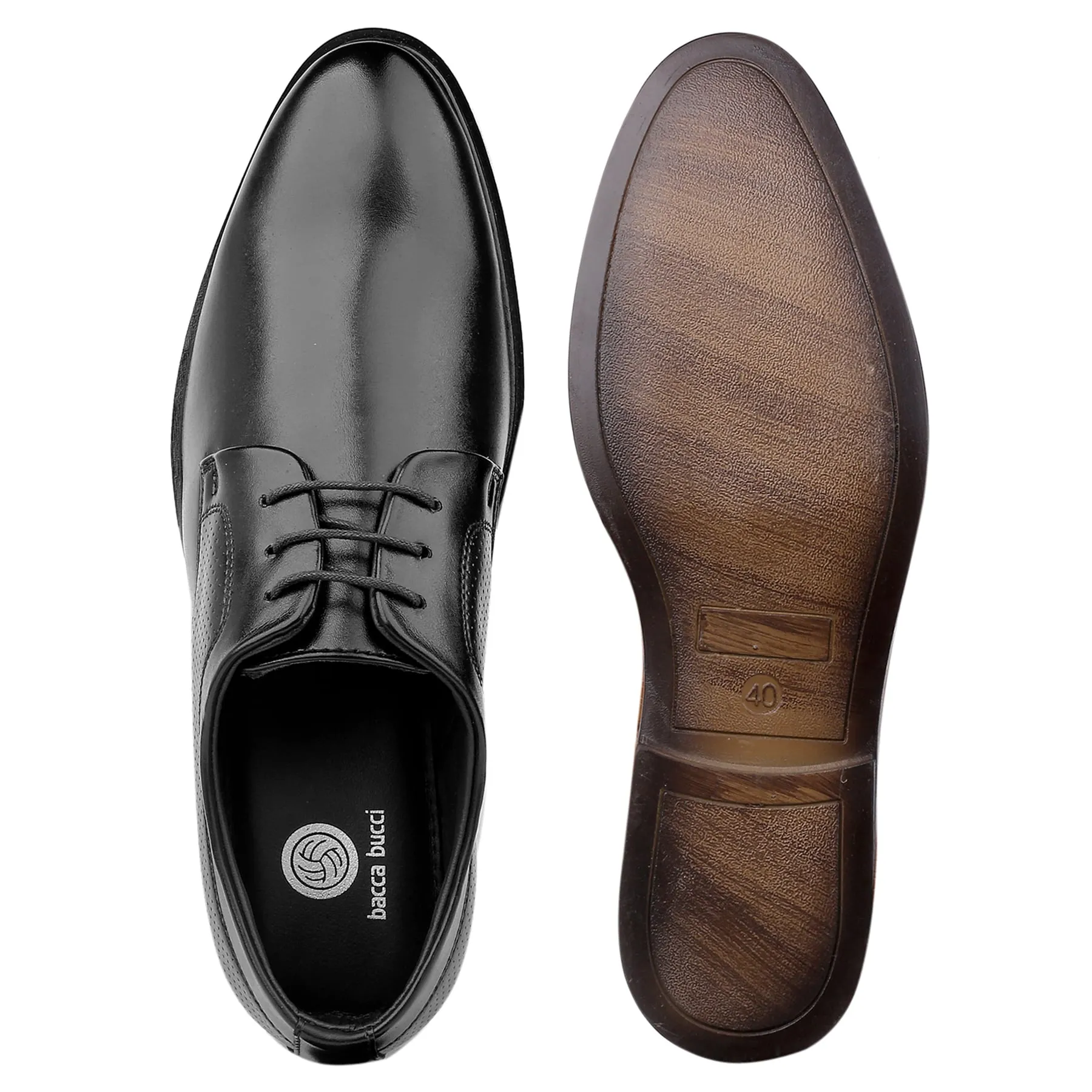 Bacca Bucci VANCOUVER Formal Shoes with Superior Comfort |  All Day Wear Office Or Party Lace-up Shoes