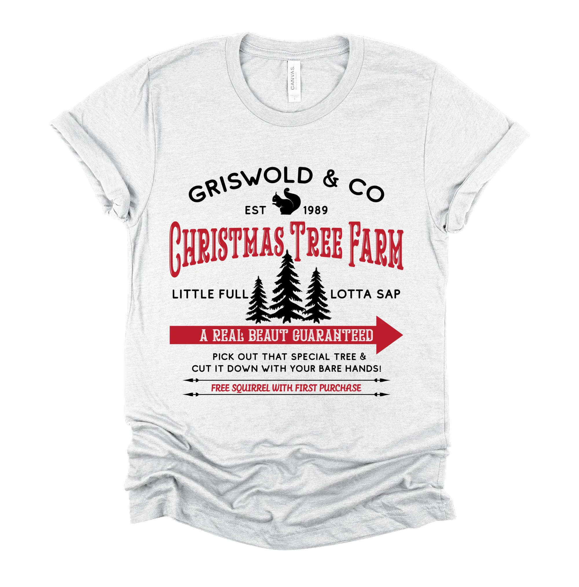 Bella Canvas Griswold and Co. Christmas Tree Farm  Soft Style Tee /Christmas Tees / Youth and Adult Sizes Available