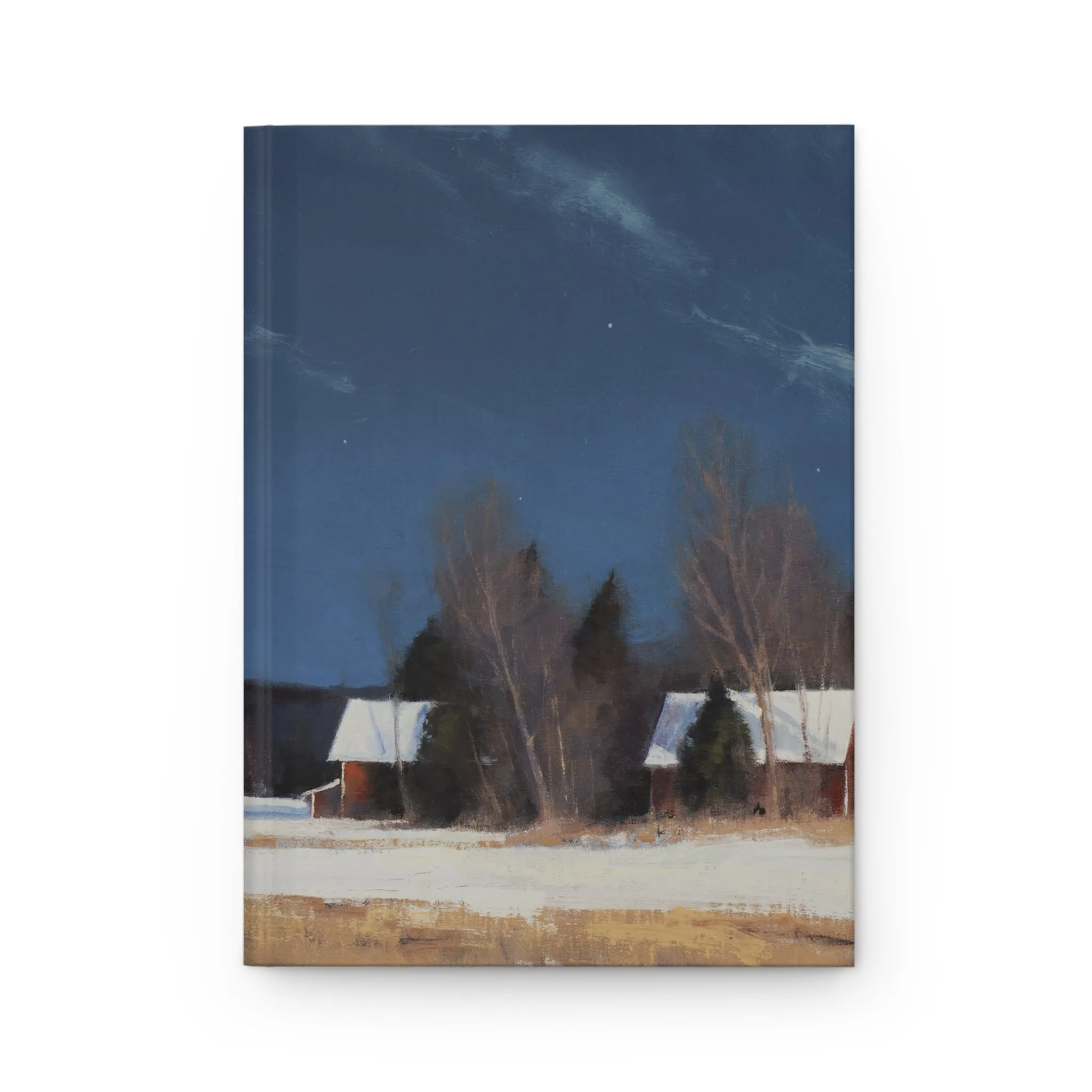 Ben Bauer: "Grant Township Farm by Moonlight" - Hardcover Journal Matte