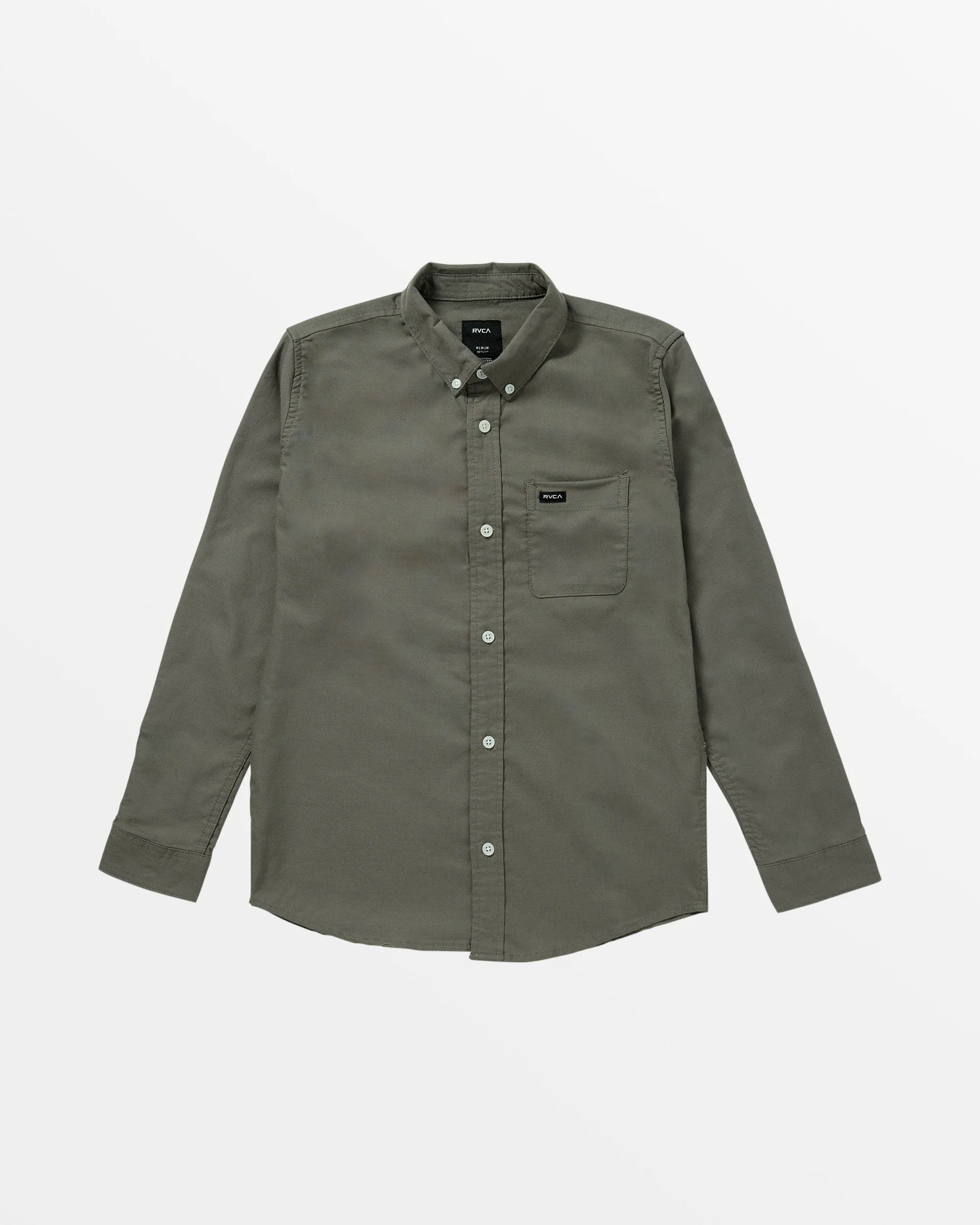 Boys That'll Do Long Sleeve Shirt - Sage Leaf