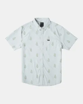 Boys That'll Do Print Short Sleeve Shirt - Green Tea