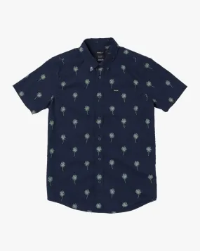 Boys That'll Do Print Short Sleeve Shirt - Navy Marine