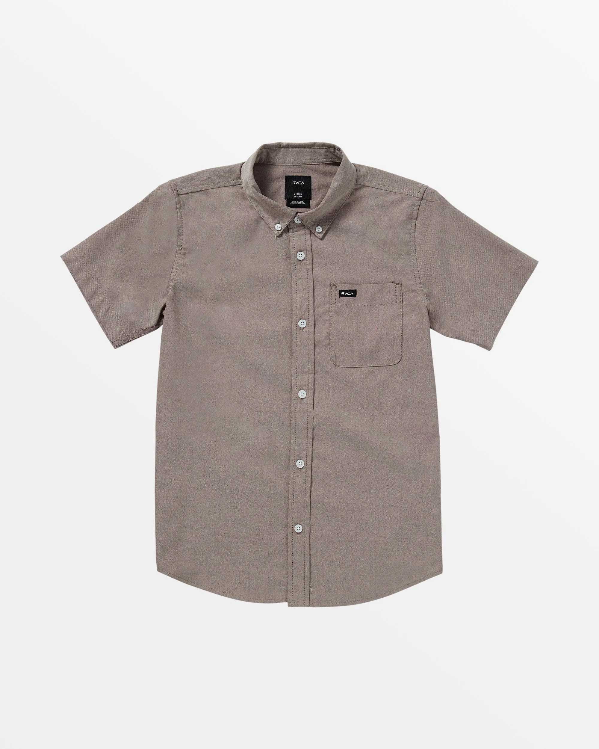 Boys That'll Do Short Sleeve Shirt - Plum Ash