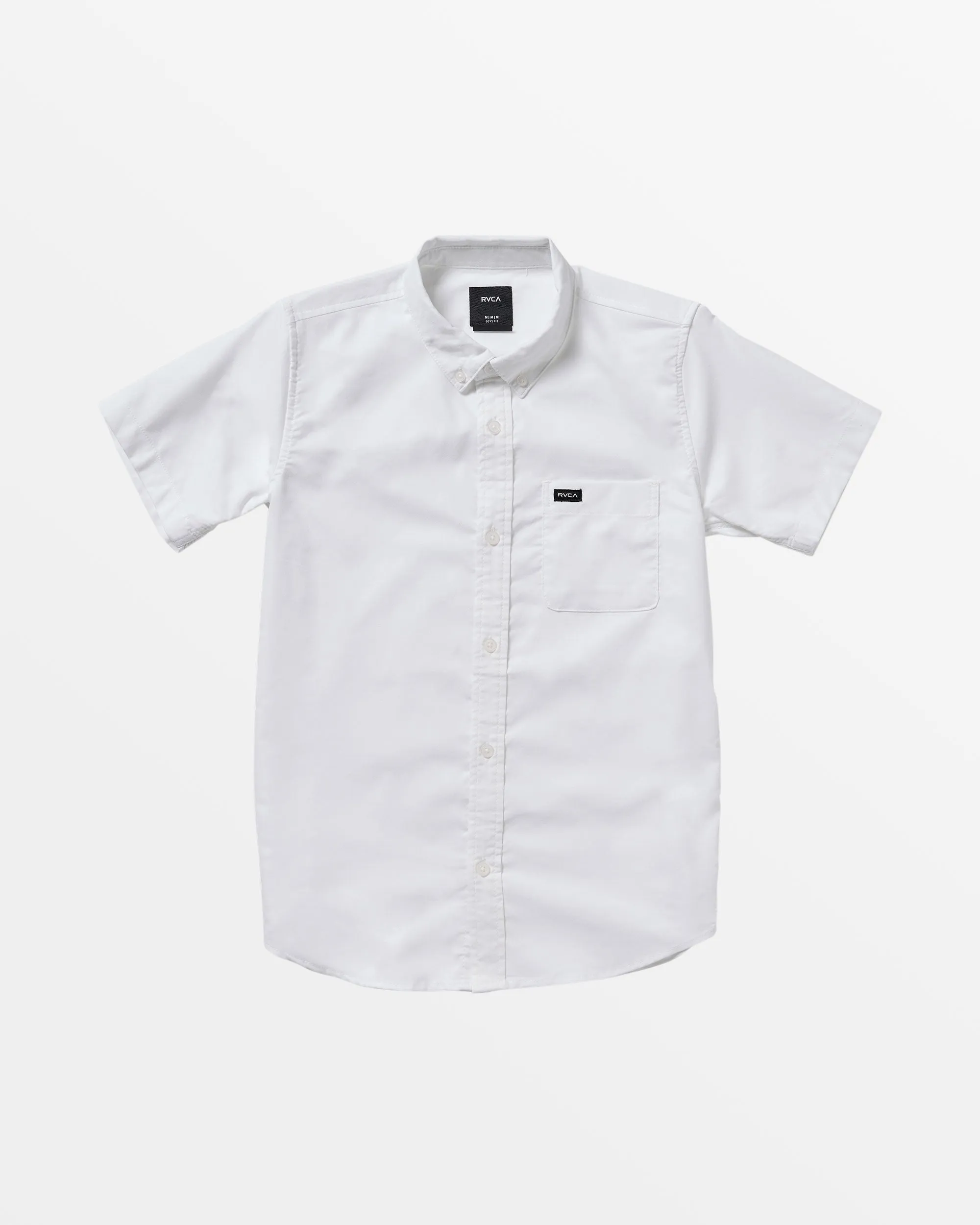 Boys That'll Do Short Sleeve Shirt - White