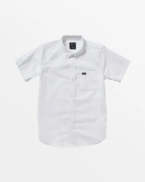 Boys That'll Do Short Sleeve Shirt - White