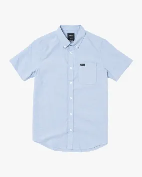 Boys That'll Do Stretch Short Sleeve Shirt - Oxford Blue