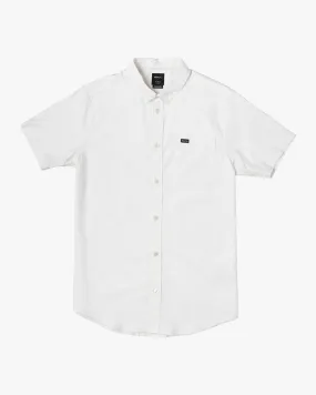 Boys That'll Do Stretch Short Sleeve Shirt - White