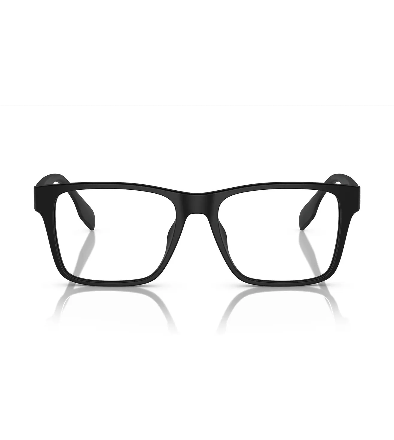 Burberry Men's Matte Black Square Optical Frame