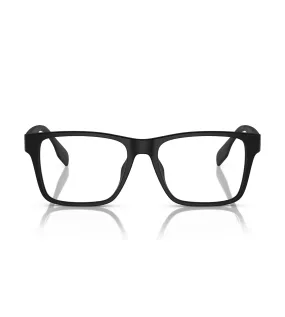 Burberry Men's Matte Black Square Optical Frame