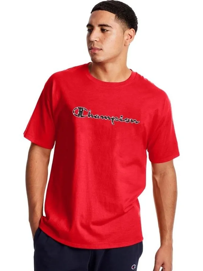 Champion Mini C Script Logo Classic Jersey Tee Scarlet GT23H 040 586559