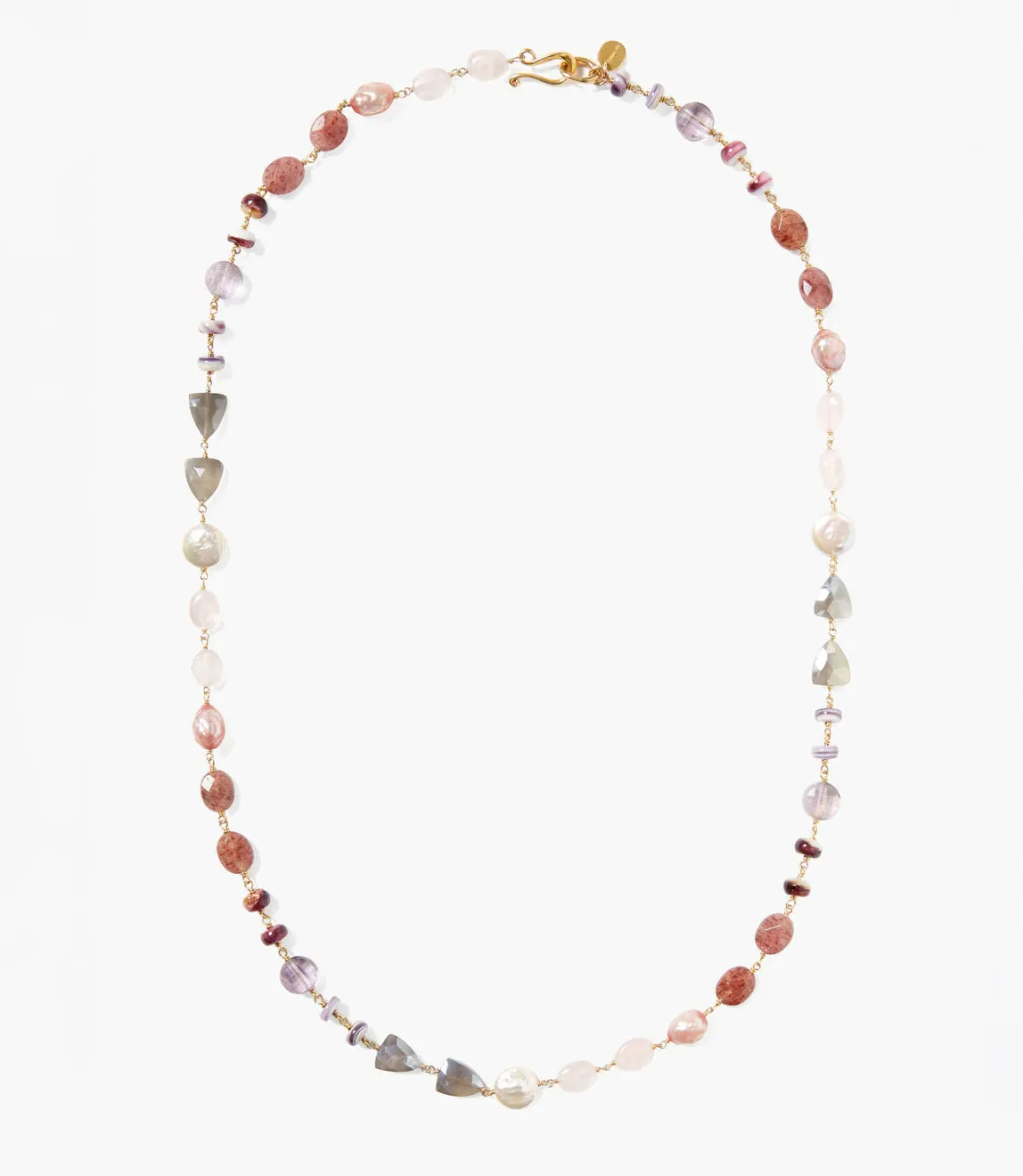 Chan Luu Gemstone And Pearl Necklace