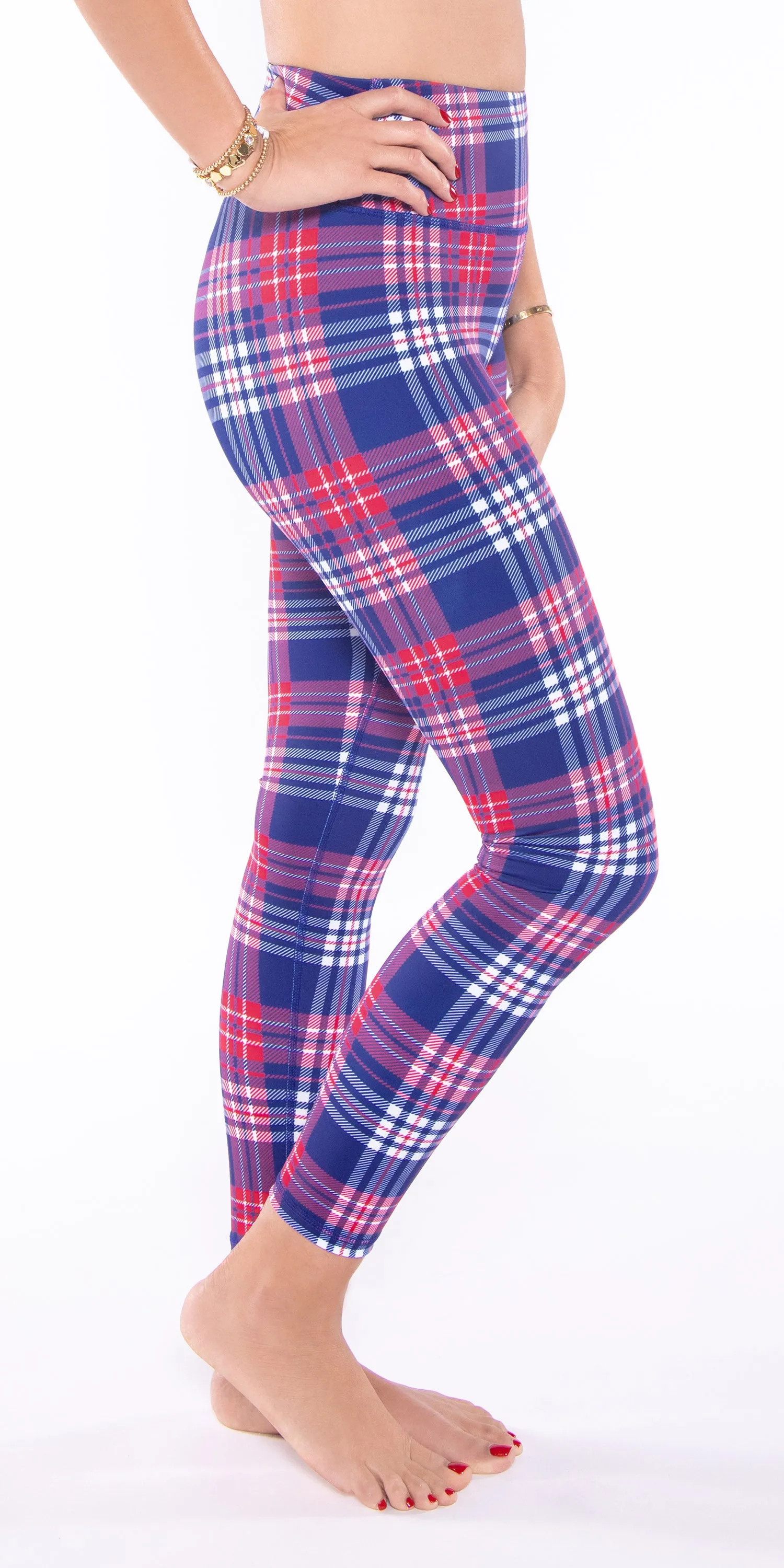 Cherry Frost Plaid - Classic Legging