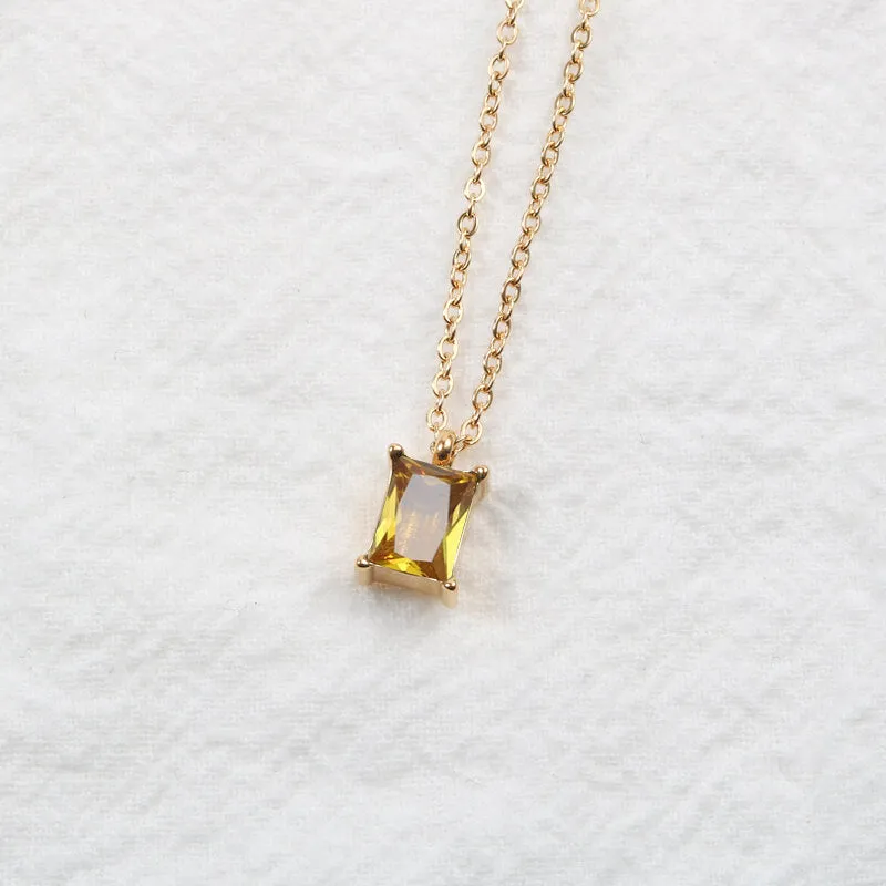 Citrine Quartz Necklace