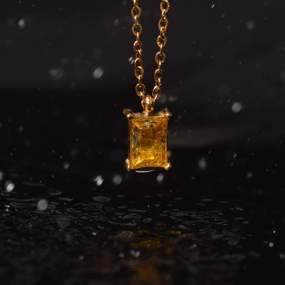 Citrine Quartz Necklace