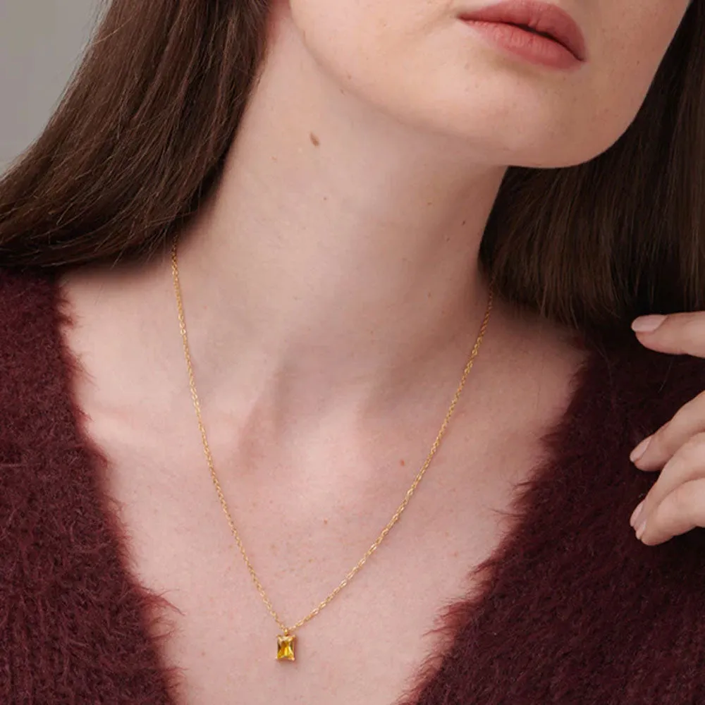 Citrine Quartz Necklace