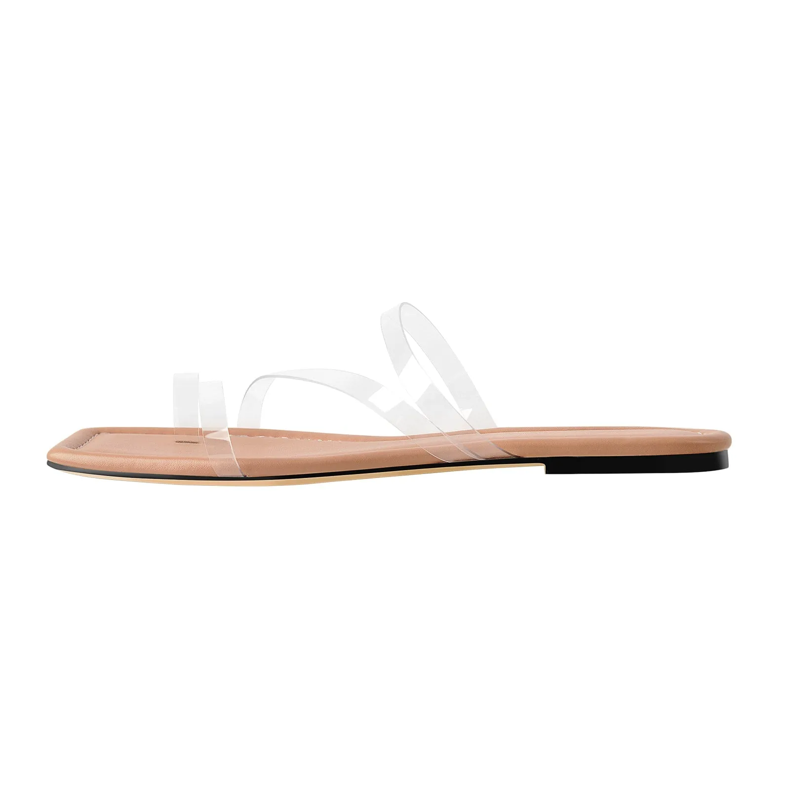 Clear Band Flat Slipper Sandals