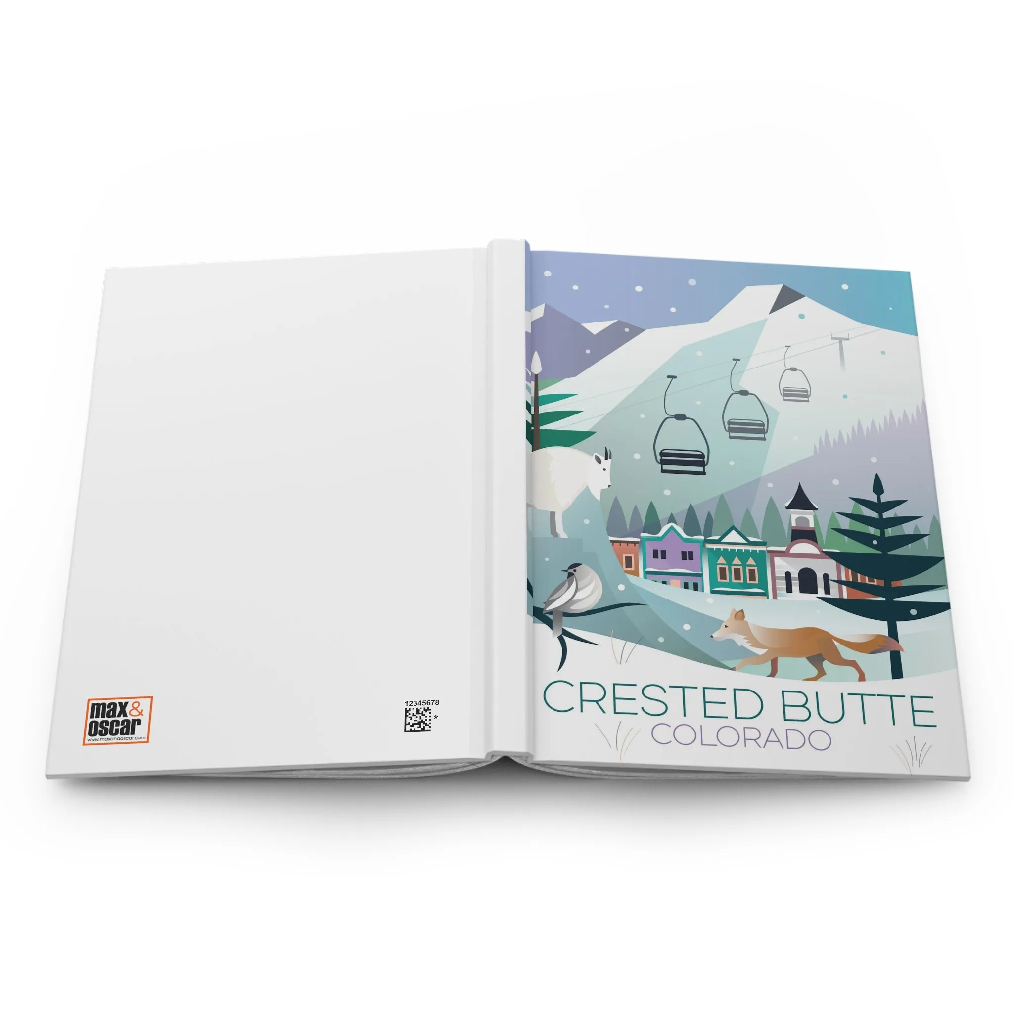 Crested Butte Winter Hardcover Journal