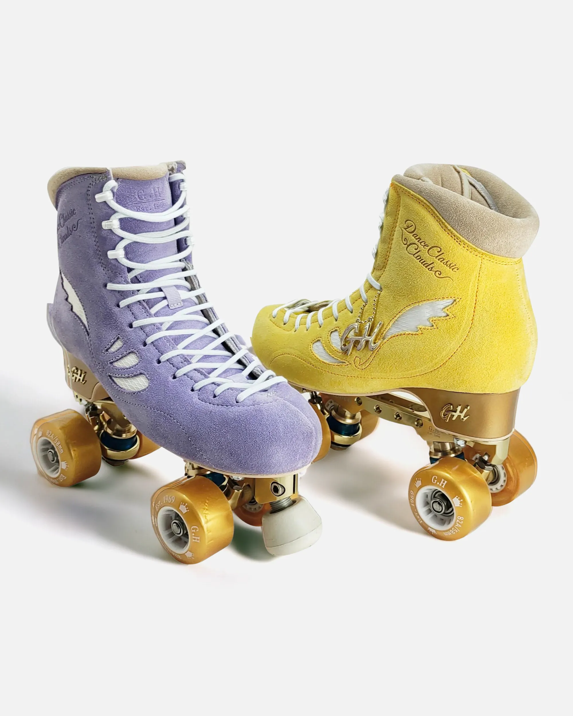 Dance classic clouds quad roller skates (flexible boots SR15) (Vanguard or Jaboco frame)