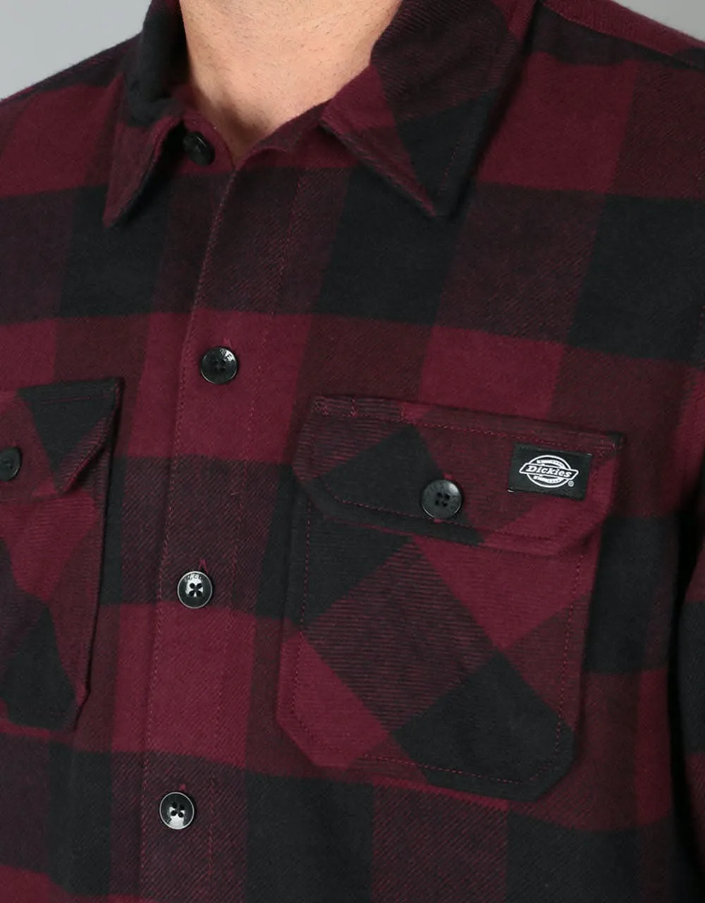 Dickies Sacramento L/S Shirt - Maroon