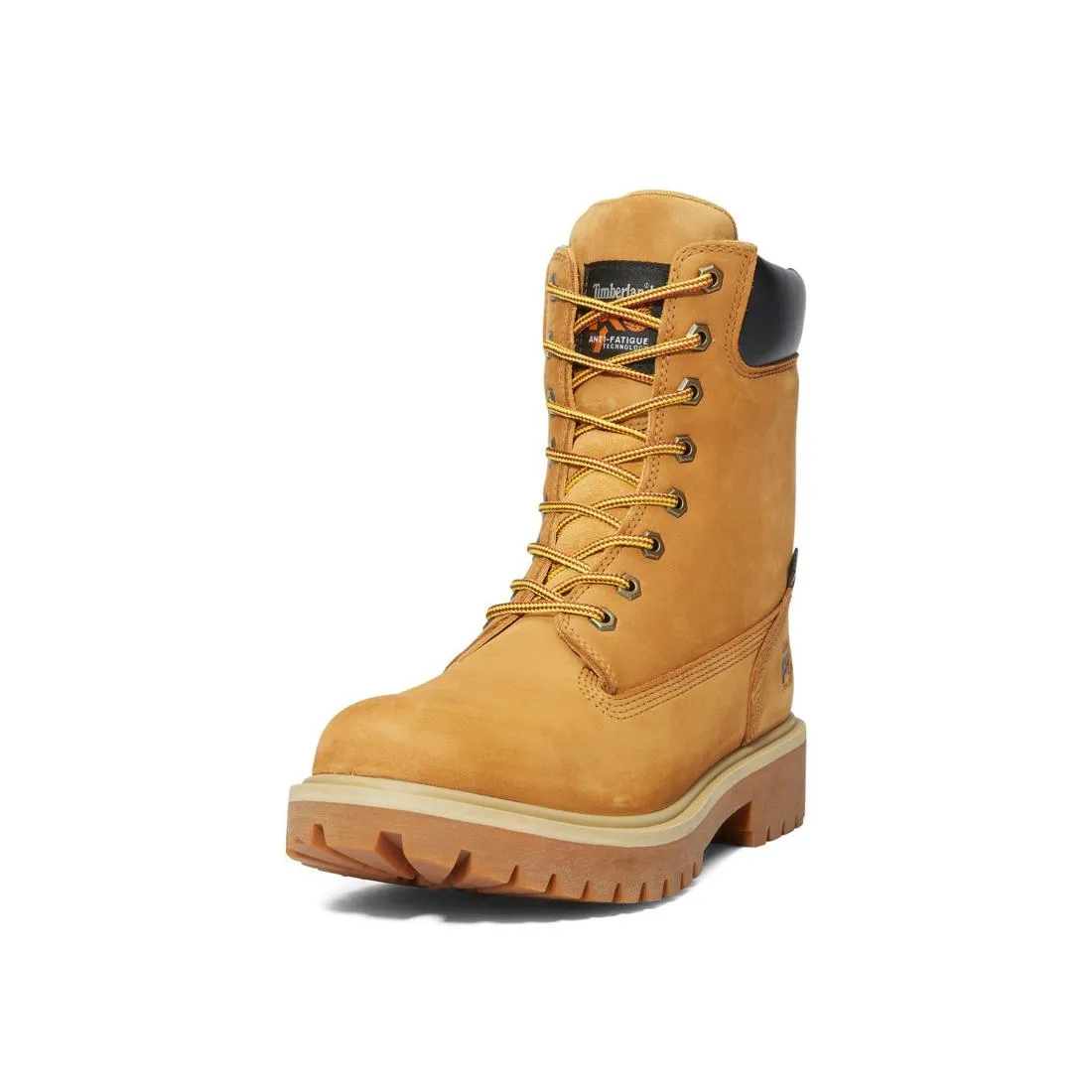 Direct Attach 8 Inch Steel-Toe Waterproof Work Boot Wheat