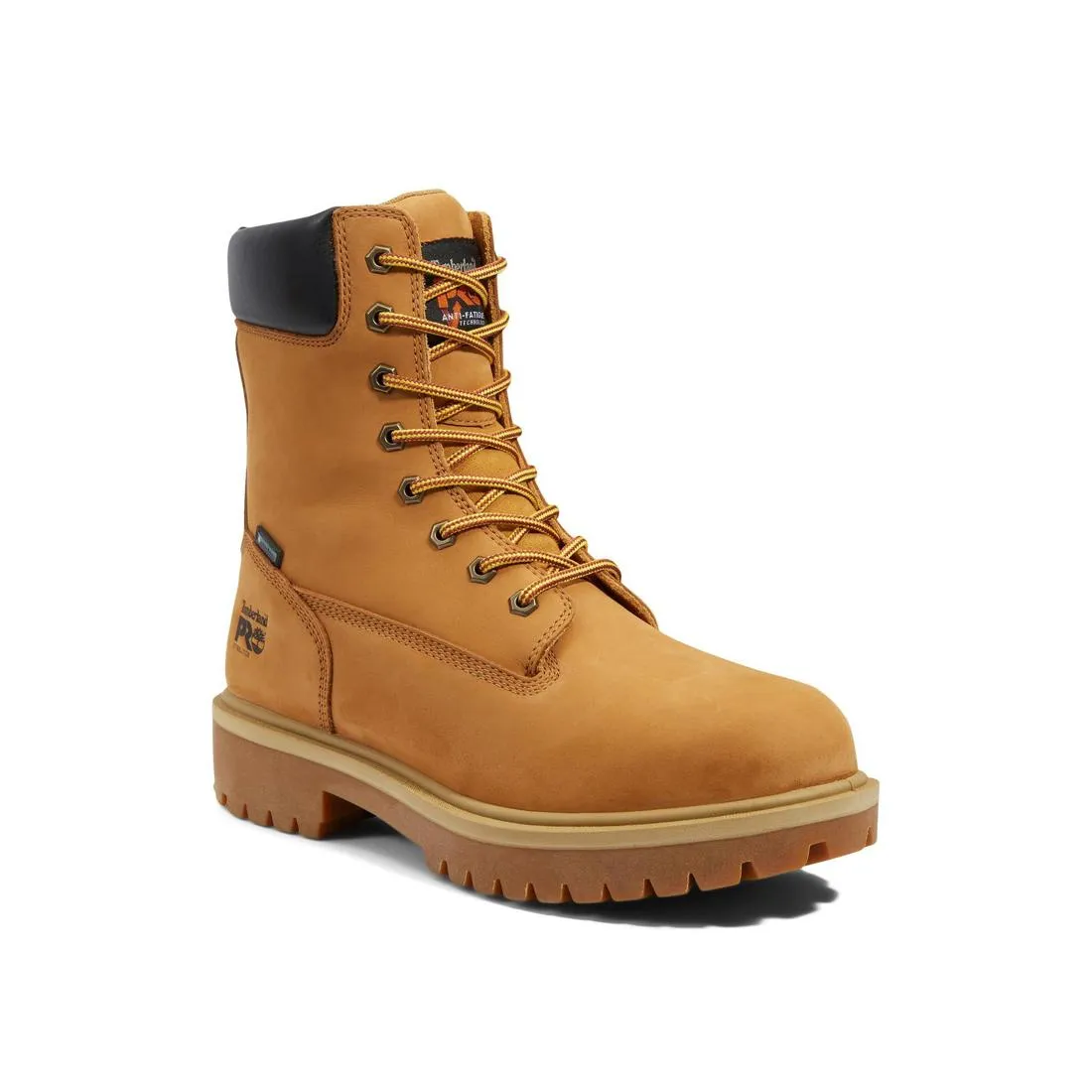 Direct Attach 8 Inch Steel-Toe Waterproof Work Boot Wheat