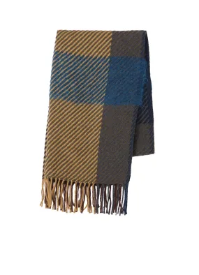 DOUBLE PLAID BIG TWILL SCARF