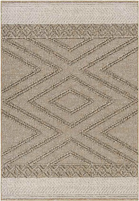 Eastorange 5x7 Outdoor Brown Area Rug Carpet for Living Room Bedroom or Kitchen (5'3" x 7')