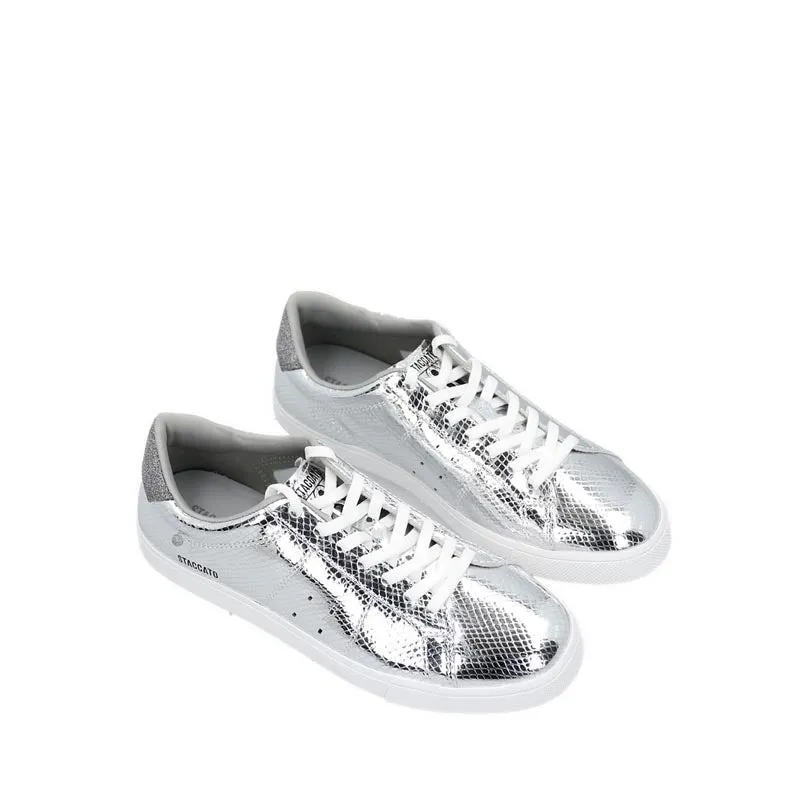 EU407-SLR Women's Sneakers- Silver