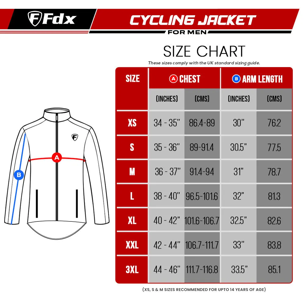 Fdx Defray Yellow Men's & Boy's Waterproof Cycling Jacket