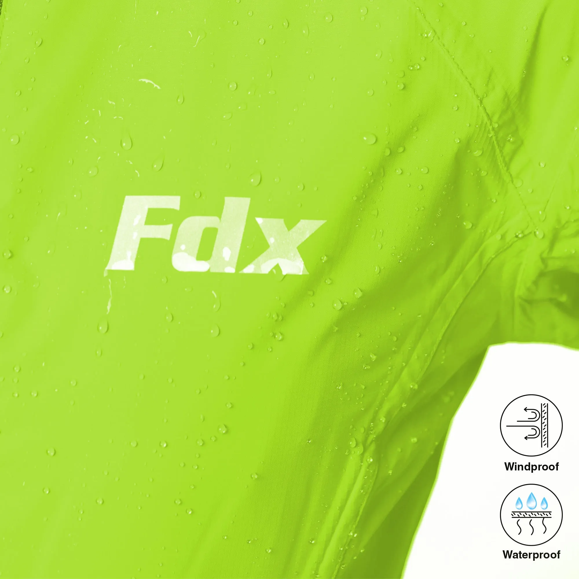 Fdx Defray Yellow Men's & Boy's Waterproof Cycling Jacket