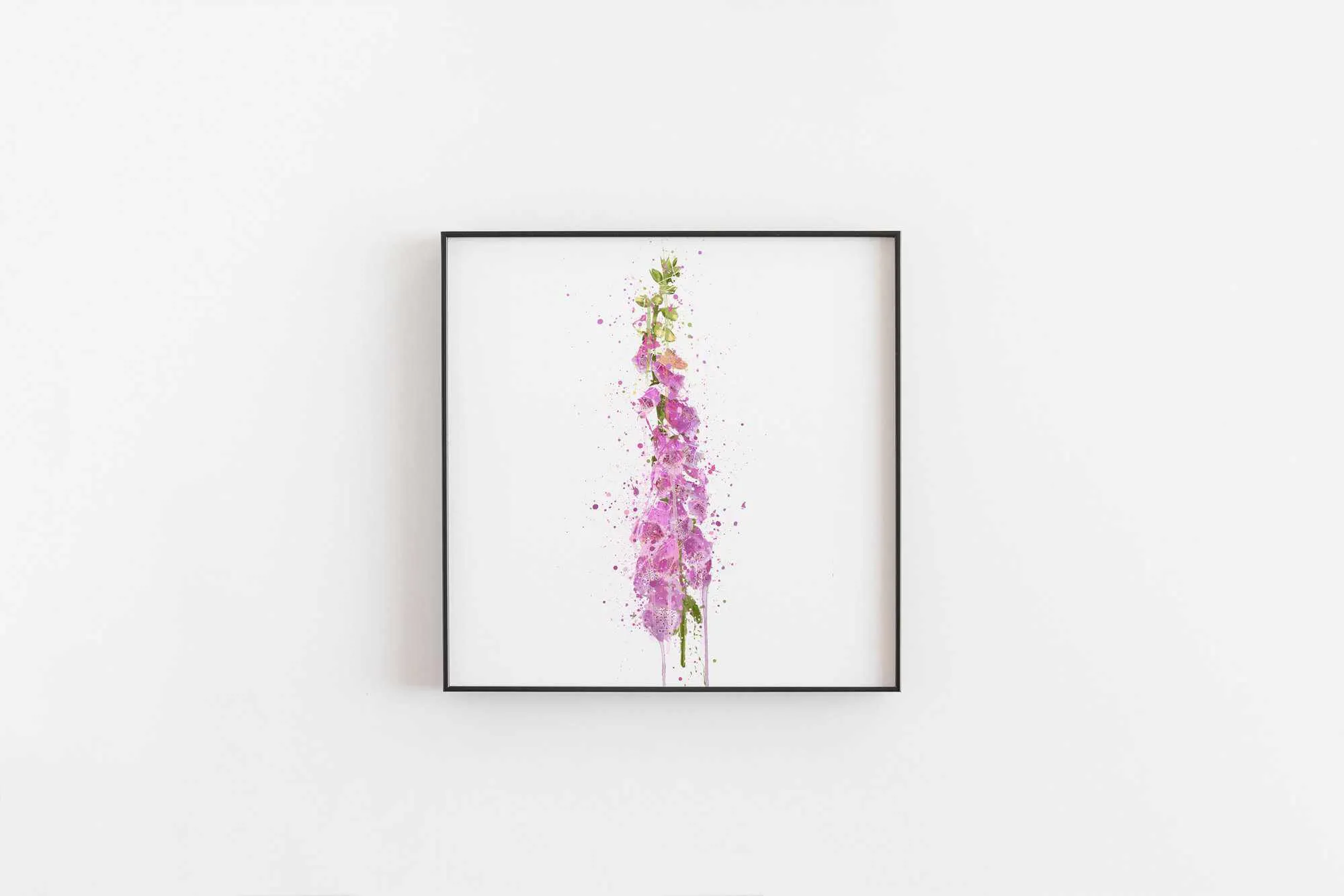 Flower Wall Art Print ‘Foxglove’